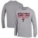 Men's Champion Gray Texas Tech Red Raiders Softball Stack Long Sleeve T-Shirt