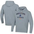 Men's Under Armour Gray Boise State Broncos Softball All Day Arch Fleece Pullover Hoodie