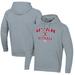 Men's Under Armour Gray Utah Utes Softball All Day Arch Fleece Pullover Hoodie