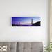 East Urban Home 'Silhouette of Suspension Bridge Across a Bay, Golden Gate Bridge, San Francisco Bay, San Francisco | 12 H x 36 W x 1.5 D in | Wayfair