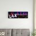 East Urban Home Los Angeles Intl Airport Los Angeles CA - Unframed Panoramic Photograph Print on Canvas Canvas | 14" H x 16" W x 48" D | Wayfair