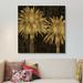 East Urban Home Palms in Gold II by Kate Bennett - Gallery-Wrapped Canvas Giclée Print Canvas, in Black/Green/Yellow | Wayfair EAUU1490 37488467