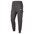 Nike Men's Club Cargo Bb Pants, Charcoal Heathr/Anthracite/White, L