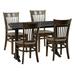 4-Person Dining Set- Antique Black Top W/Julia Side Chair Wood in Brown Restaurant Furniture by Barn Furniture | 28 H x 30 W x 48 D in | Wayfair