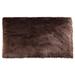 Brown 114 x 78 x 3 in Area Rug - Everly Quinn Mar Vista Eternity Shag Faux Sheepskin Rug In Gray Sheepskin/Faux Fur | 114 H x 78 W x 3 D in | Wayfair