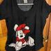 Disney Tops | Disney Minnie Mouse Black, White, Red Scrub Top (S) | Color: Black/Red | Size: S