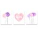 Outside In Art Studio Pastel Flowers w/ Watercolor Heart, Paper Prints Paper in Pink | 10 H x 8 W x 0.06 D in | Wayfair