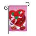 Breeze Decor Felíz Día del Amor Spring Valentines Impressions Decorative Vertical 13" x 18.5" Double Sided Garden Flag Set | Wayfair