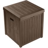 Vandue Corporation La Jolla Weatherproof Outdoor 51 Gallon Storage Deck Box W/lid - Waterproof Garden/patio Wood Grain Resin Lock Box (black) Resin | Wayfair