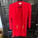 Michael Kors Dresses | New Michael Kors Red Stretch Long Sleeve Knee Length Dress Size Xs | Color: Red | Size: Xs
