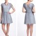 Anthropologie Dresses | Anthropologie Weston Wear Frothed Dot Dress Us Womens Size S Guc | Color: Blue/White | Size: S