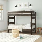 Viv + Rae™ Eilish Twin over Twin Solid Wood Standard Bunk Bed Wood in Brown | 63.25 H x 43.5 W x 78.5 D in | Wayfair