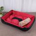 Tucker Murphy Pet™ Dog Kennel Pet Mat Dog Supplies Bed Dog Kennel Cotton in Red/Black | 6 H x 35.5 W x 27.5 D in | Wayfair