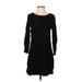 JAQUELINE de YONG Casual Dress - DropWaist: Black Solid Dresses - Women's Size 34