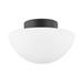 Andrea 1 Light Flush Mount Soft Black