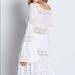 Free People Dresses | Free People White Bell Sleeve Crochet Dress | Color: Cream/White | Size: 8