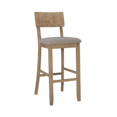 Jordan Gray Wash Bar Stool by Linon Home Décor in Grey (Size 24