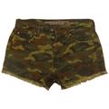 American Eagle Outfitters Shorts | American Eagle Vintage High Rise Festival Camo Denim Jean Womens Size 4 28" | Color: Green/Tan | Size: 4
