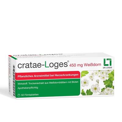 Cratae-Loges 450 mg Weißdorn Filmtabletten 50 St Image