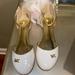 Michael Kors Shoes | Michael Kors Girls Dress Shoes Ankle Strap Brand New Size|5|Nude|Ivory|Soft Gold | Color: Gold | Size: 5g