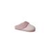 Women's Dahlia Rib Knit Scuff Slipper by Dearfoams in Pale Mauve (Size SMALL)