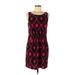 Gap Casual Dress - Mini Scoop Neck Sleeveless: Burgundy Dresses - Women's Size 6