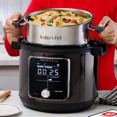 Instant Pot Pro Plus 6 Quart Multi-Use Electric Pressure Cooker Stainless Steel/Plastic in Black | 13.37 H x 15.42 W x 15.5 D in | Wayfair