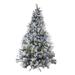 Northlight Seasonal Pre-Lit Victoria Pine Artificial Christmas Tree - LED Lights in Green | 90 H x 55 W in | Wayfair M84198