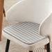 Umber Rea Ice Silk Seat Cushion in Gray/White | 0.6 H x 15.7 W x 15.7 D in | Wayfair 04LLQ2379WBFIM6352