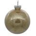 The Holiday Aisle® Clear w/ Glitter Interior Solid Ball Ornament Plastic in White | 3 H x 3 W x 3 D in | Wayfair 5587E4C4A050482095CDA84B45745C99