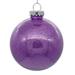 The Holiday Aisle® Clear w/ Glitter Interior Solid Ball Ornament Plastic in Indigo | 3 H x 3 W x 3 D in | Wayfair 95F97FFF7C9344C8BB3AEBCEDDAEEF7B