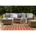 Brown/Pink 84 x 60 x 0.08 in Area Rug - East Urban Home SIMPLE GINGHAM & PLAID RUST Outdoor Rug By Becky Bailey Polyester | Wayfair