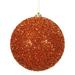 The Holiday Aisle® Tinsel Ball Ornament Plastic in Orange | 6 H x 6 W x 6 D in | Wayfair 6FED4D214590431EB9CA91927455C559