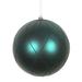 The Holiday Aisle® 8" Matte & Glitter Swirl Solid Ball Ornament Plastic in Blue | 8 H x 8 W x 8 D in | Wayfair 22AB8D72EDF048DAAEE4E1A14D116C4F