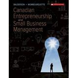 Canadian Entrepreneurship And Small Business Management