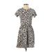 Old Navy Casual Dress - Mini: Gray Print Dresses - Women's Size X-Small - Print Wash