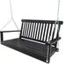 Front Porch Swing with Armrests,Wood Bench Swing with Hanging Chains