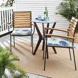 Humble + Haute Gardenia Seaglass Outdoor/Indoor Corded Chair Pad Set of Two 17in x 17in x 2in