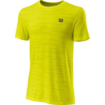 WILSON Herren Shirt KAOS RAPIDE SMLS CREW II Sulphur Sp, Größe M in Gelb