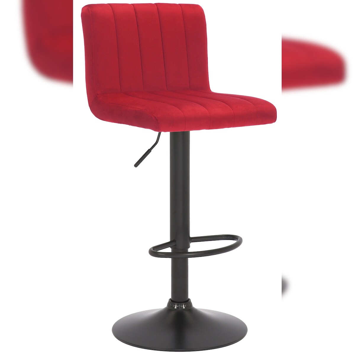 CLP Barhocker Jamie Samt rot Image