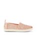 TOMS Kids Youth Pink Rose Gold Cosmic Glitter Alpargata Shoes, Size 3.5