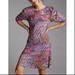 Anthropologie Dresses | Daily Practice Anthropologie Lp L Nwt Placed Print Ruched Mini Dress Petite | Color: Pink/Purple | Size: Lp