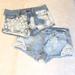 American Eagle Outfitters Shorts | 2 Pair American Eagle Denim Shorts. Size 4. | Color: Blue/White | Size: 4