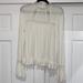 Anthropologie Tops | Eri+Ali (Anthropologie) Mock Neck Crochet Top | Color: Cream | Size: M