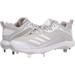 Adidas Shoes | Adidas Men's Icon 6 Bounce Metal Baseball Cleats Fv9353 Gray White Size 8.5 | Color: Gray/White | Size: 8.5