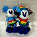 Disney Toys | Disney Rainbow Collection Mickey Minnie Mouse Pride 2022 Plush Plushie 6” Lot. | Color: Blue | Size: Osg