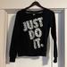 Nike Tops | Black Nike Just Do It Sweatshirt | Color: Black/White | Size: S