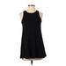 TOBI Casual Dress - A-Line: Black Solid Dresses - Women's Size Small