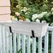 ACHLA Metal Window Box Planter Metal in White | 8.75 H x 24 W x 11 D in | Wayfair C08W-RM