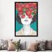 East Urban Home 'The Optimist Rose Tinted Glasses' Print on Canvas in Blue/Green/Red | 12 W x 1.5 D in | Wayfair 45A908C81F8943EFA45F1FFAC069B11D